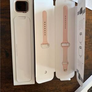 Apple Gold Smartwatch with Pink Sand Band